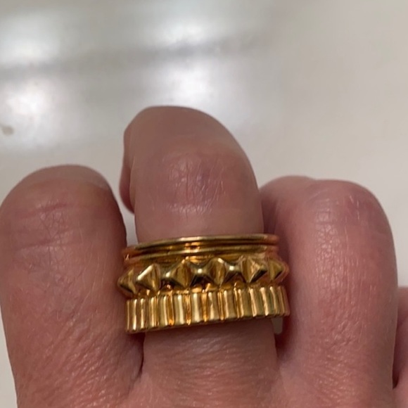 Waterford Crystal Jewelry - Beautiful like NEW Waterford gold tone stud crown ring
